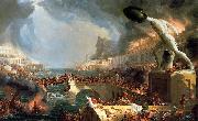 Thomas Cole Course of Empire Destruction oil painting